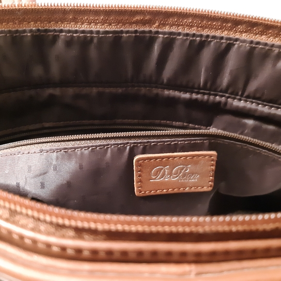 VINTAGE Debon brown leather handbag - Picture 5 of 5